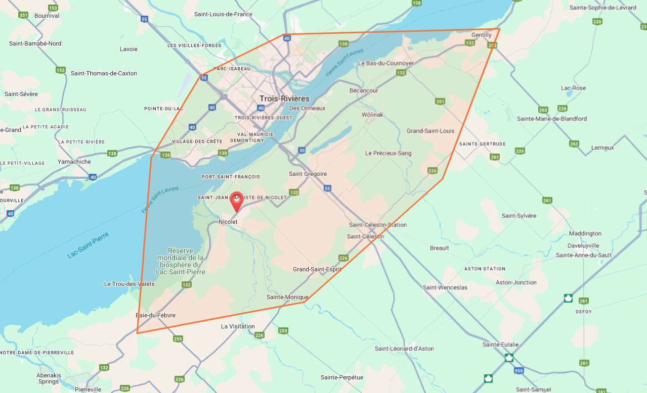 territoire de livraison plateaux desserts mello's